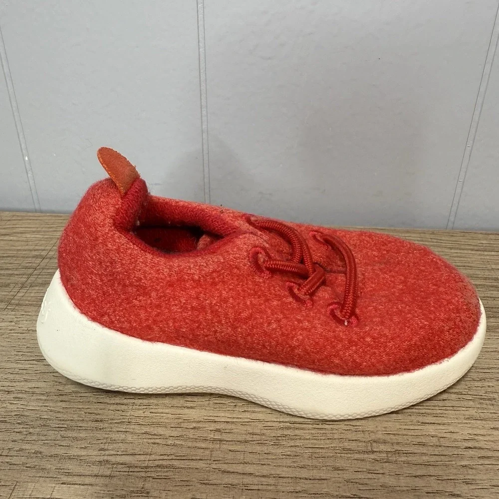 Allbirds Smallbirds Toddler Wool Runner Sneaker SMB‎ |T5 Deep Red Comfy Washable